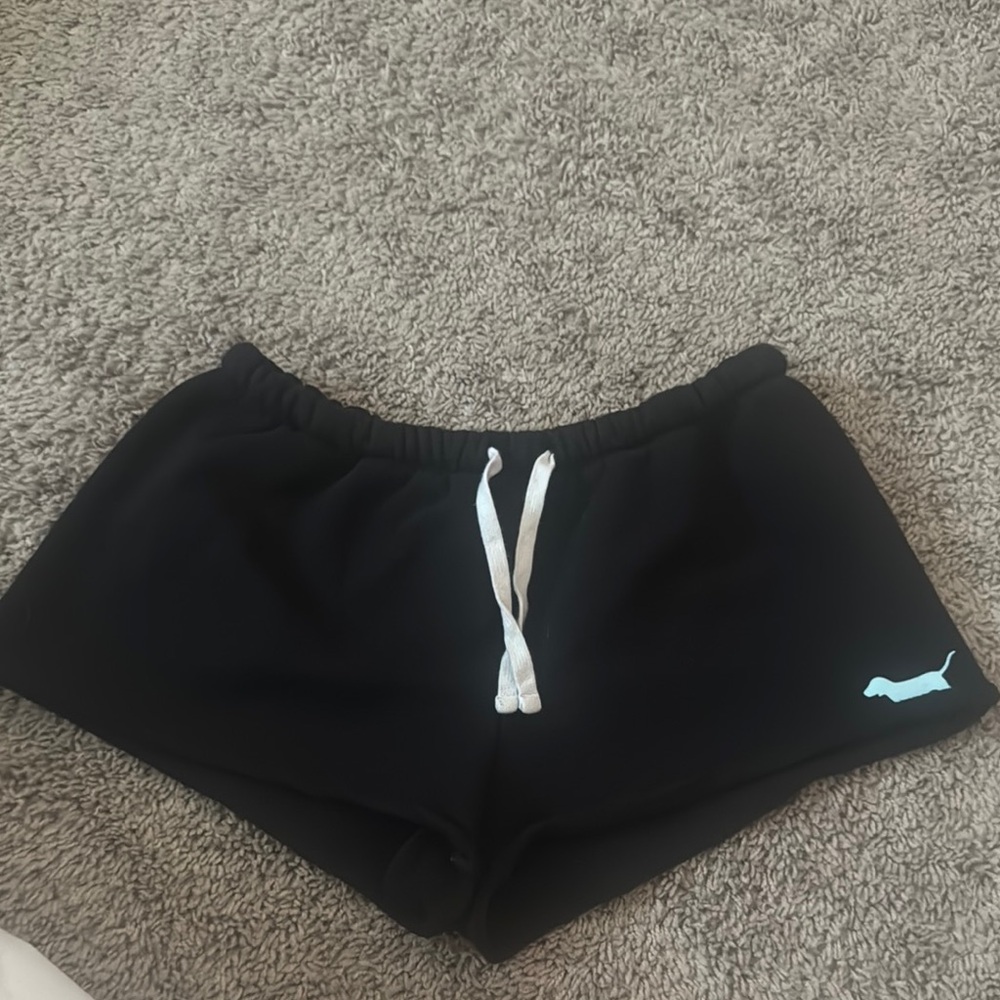 PINK Black Cut Off Shorts